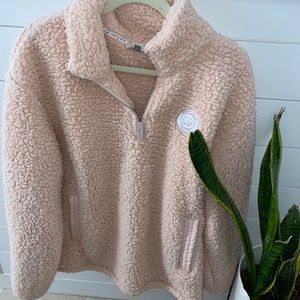 Ivory Ella Sherpa pullover